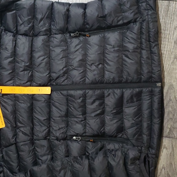 SLOW DOWN Women Hooded Lightweight Down Puffer Jacket, Sz S, Black - Picture 2 of 9